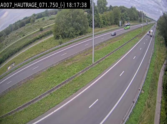 Webcam autoroute Belgique - Hautrage - E19 - BK 71.7