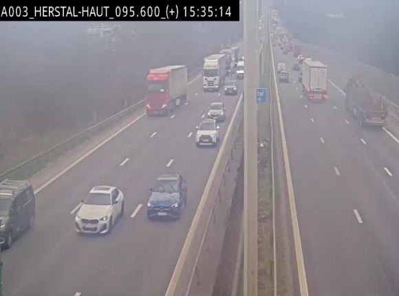 Webcam autoroute Belgique - Herstal - E40 direction Aix-la-Chapelle - BK 97
