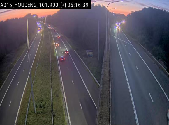 Webcam autoroute Belgique - Houdeng-Goegnies - Jonction E19/E42 direction Tournai/Mons - BK 101.85