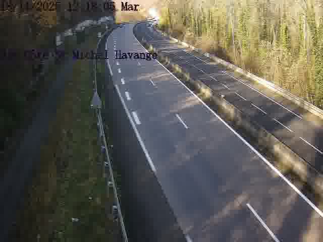 Clone of Webcam sur la D14, dans la côte Saint-Michel. Vue orientée vers Havange