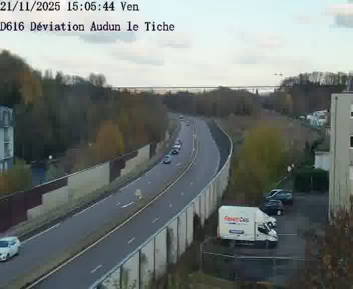 Webcams sur la D616, sur le contournement d'Audun-le-Tiche menant à Belval (Luxembourg)