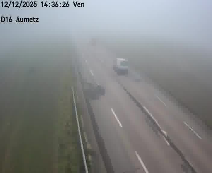 Webcam sur la D16 à Aumetz. Vue orientée vers A30