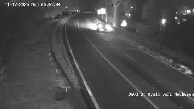 Webcam sur la D603 située à proximité de Saint-Avold. Vue orientée vers Macheren.
