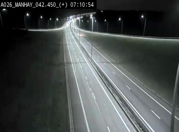 Webcam autoroute A26/E25 à hauteur de Manhay, à la jonction avec la N651 en direction de Luxembourg - BK 42.4