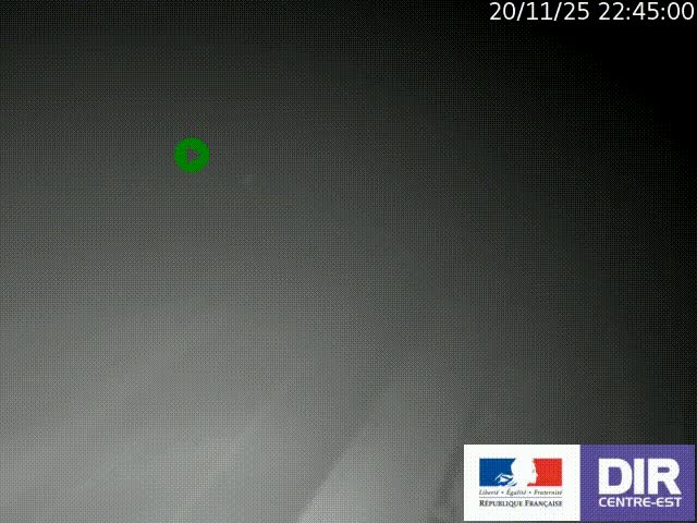 Webcam sur le col Pin Bouchain, vue orientée vers Roanne, en provenance de Lyon sur la nationale 7 (N7)