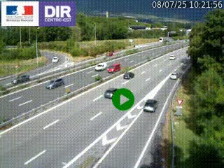 Webcam sur la Nationale 201 à hauteur de la sortie Chambéry-Nord, avant à la jonction entre l'A41 et l'A43, en direction de Lyon