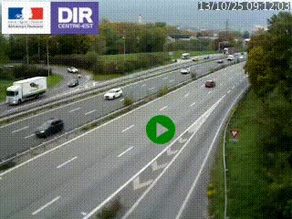 Webcam sur la Nationale 201 à hauteur de la sortie Chambéry-Nord, avant à la jonction entre l'A41 et l'A43, en direction de Lyon