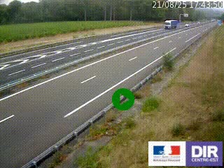 Webcam autoroute sur l'A77 à hauteur de Pouilly-sur-Loire en direction de Nevers