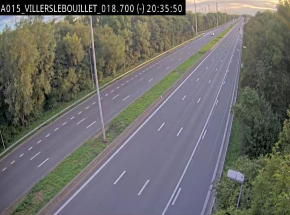Webcam autoroute Belgique - Villers-le-Bouillet - E42 direction Liège - BK 18.7