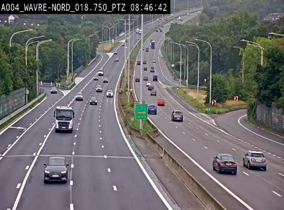 Webcam traffic E411(A4) - BK 18.7 - Bierges (Wavre Nord)