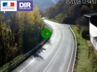 Caméra trafic sur la N90 à Bourg-Saint-Maurice, en provenance d'Aoste et en direction d'Albertville