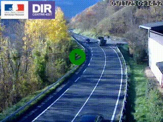Caméra trafic sur la N90 à Bourg-Saint-Maurice, en provenance d'Aoste et en direction d'Albertville
