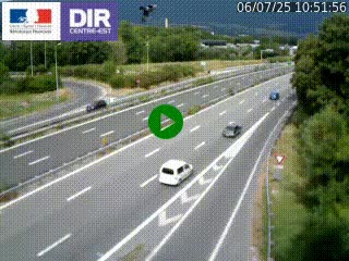 Caméra routière à hauteur de la sortie 15 Chambéry-centre au PK 4,103 en direction d'Albertville