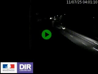 Caméra autoroute sur A6 - Valvert, près de Lyon, en direction de Paris, à hauteur de la sortie 36 Porte du Valvert