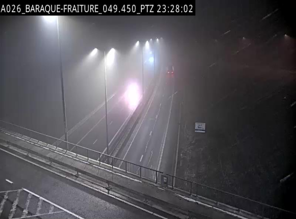 Webcam à la Baraque de Fraiture à la jonction entre l'E25 et la N89 à hauteur de Vielsalm