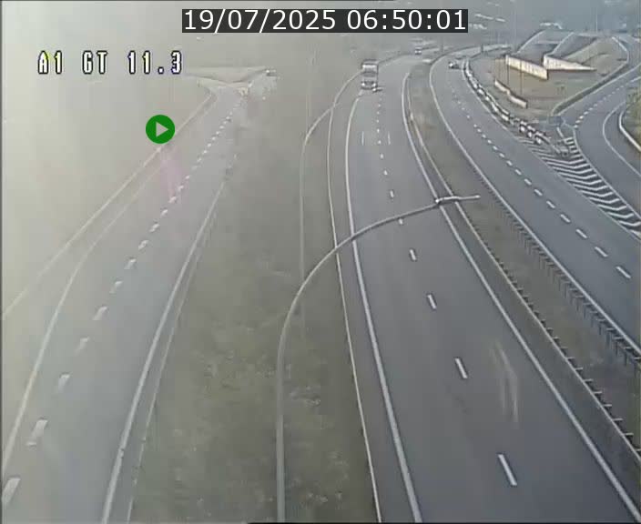 Traffic live webcam Luxembourg Senningerberg - A1 direction Allemagne - BK 11.3