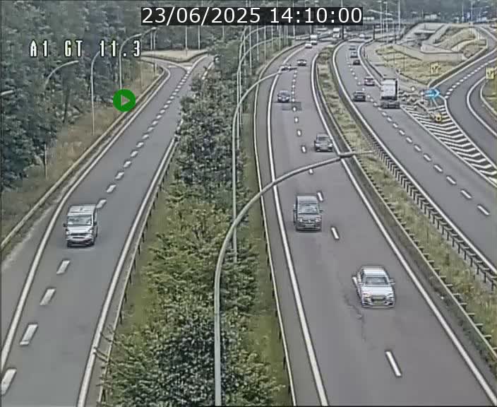 Traffic live webcam Luxembourg Senningerberg - A1 direction Allemagne - BK 11.3