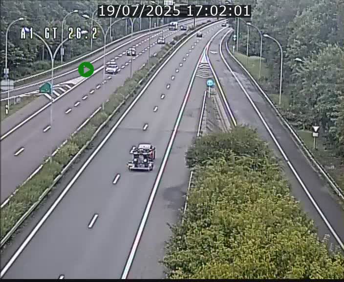 Traffic live webcam Luxembourg Grevenmacher - A1 direction Allemagne - BK 26.2
