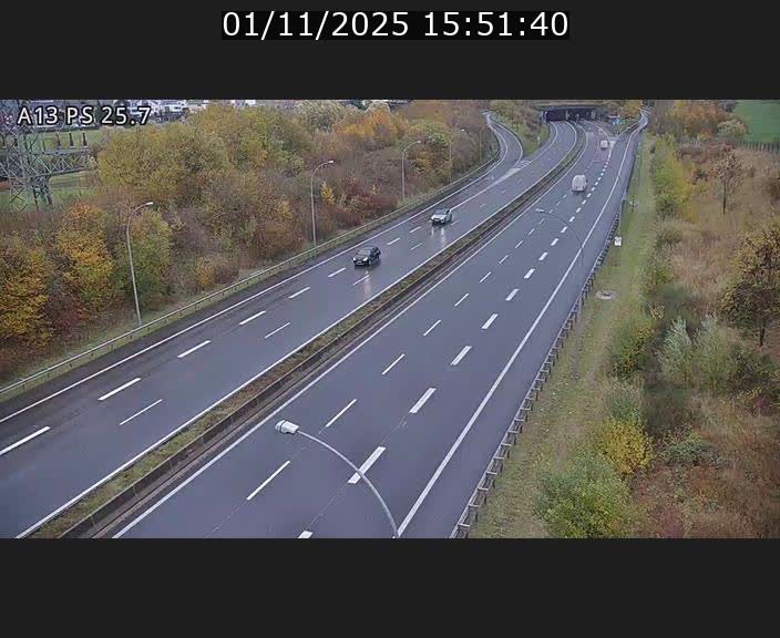 Traffic live webcam Luxembourg Frisange - A13 direction Allemagne - BK 26
