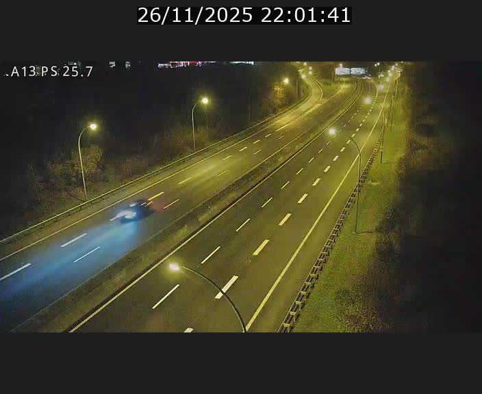 Traffic live webcam Luxembourg Frisange - A13 direction Allemagne - BK 26