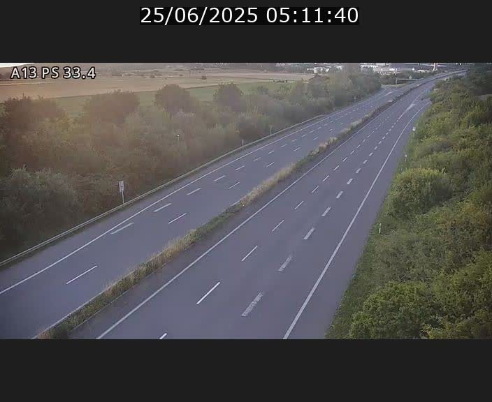 Webcam trafic sur A13 à hauteur de Mondorf-les-Bains en direction d'Altwies