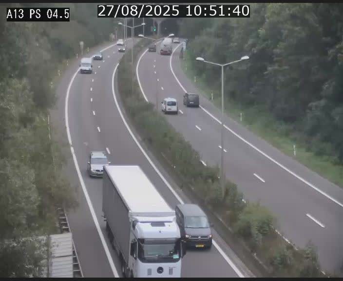 Traffic live webcam Luxembourg Differdange - A13 direction Esch-sur-Alzette - BK 4.5
