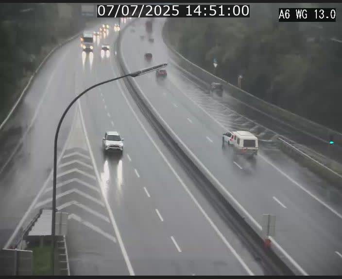 Traffic live webcam Luxembourg Mamer - A6 - BK 13 - direction Luxembourg/France/Allemagne