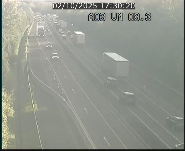 Traffic live webcam Luxembourg Bettembourg - A3 - BK 8.3 - direction France