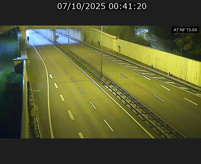 Caméra trafic Luxembourg - A7, Tunnel Mersch, entrée sud, direction Ettelbruck