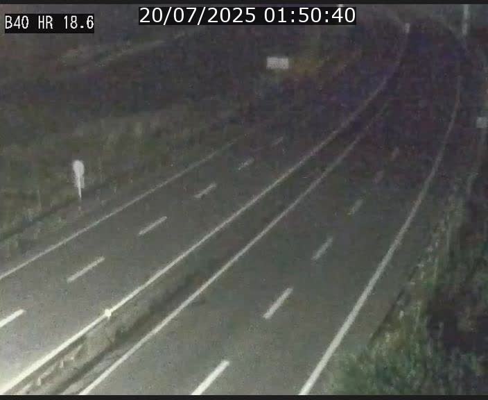 Webcam sur la route de liaison entre Micheville et Esch-Belval à la frontière entre le Luxembourg et la France. Vue orientée vers la Lorraine.
