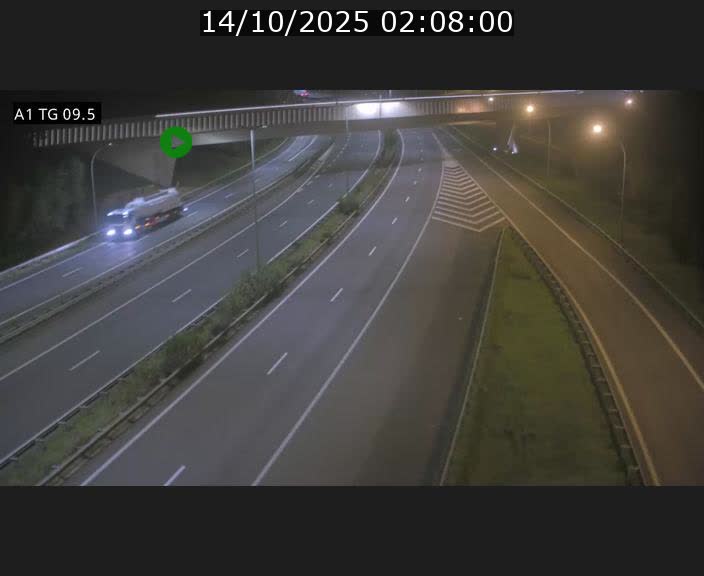 Traffic live webcam Luxembourg Jonction Grünewald - A1 direction Luxembourg-ville - BK 9.5