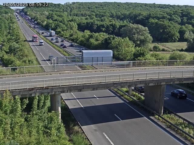 Caméra autoroute France - A31, Zoufftgen direction Luxembourg-ville, à la frontière entre la France et le Luxembourg
