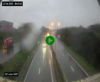 Webcam située à la Rochelle, à la fin de la N237 avant l'accès au péage du Pont de l'Île-de-Ré