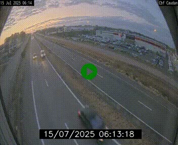 Webcam sur la N165 à hauteur de Caudan, dans le Morbihan.
