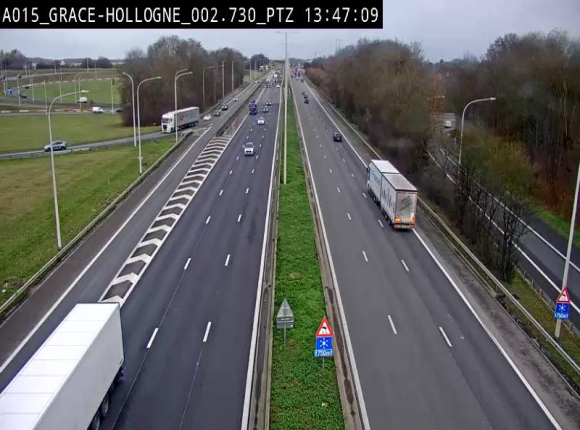 Caméra trafic Belgique - Grâce-Hollogne - E42, jonction avec A604, direction Loncin/Aéroport de Liège - BK 3.2