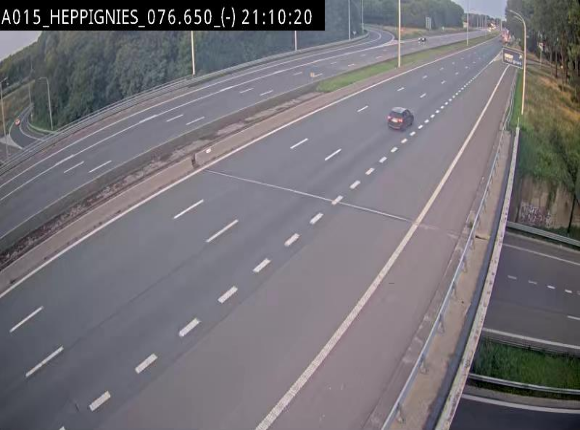 Webcam autoroute Belgique - Heppignies - E42 direction Namur - BK 76.4