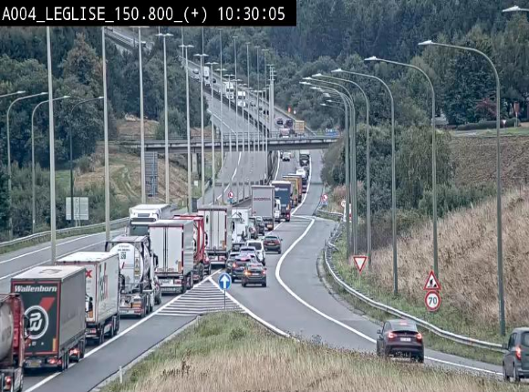 Caméra autoroute Belgique - Côte de Léglise, E411(A4) direction Luxembourg