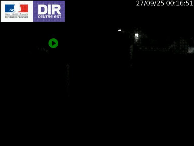 Caméra de circulation routière sur le boulevard périphérique Laurent Bonnevay de Lyon (D383) à hauteur de Bron, avant la jonction avec l'A43. Vue orientée vers l'échangeur