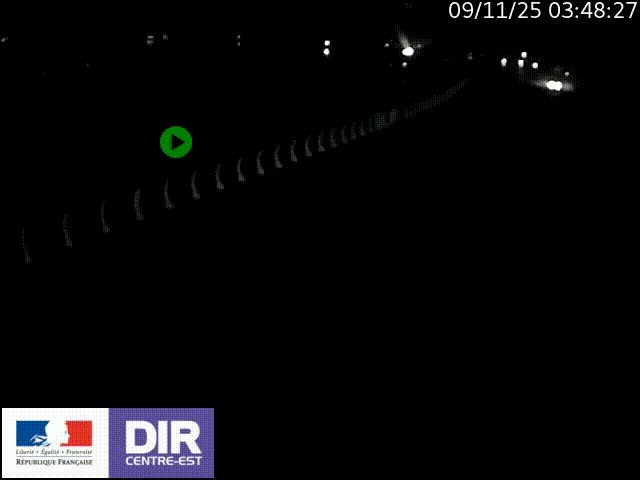 Webcam sur le quai Parjot à Vienne, aux Portes de Lyon, sur la Nationale 7, à la jonction avec le boulevard du Rhône-nord (D1407), caméra orientée vers Lyon