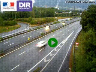 Webcam sur la Nationale 201 à hauteur de la sortie Chambéry-Nord, avant à la jonction entre l'A41 et l'A43, en direction de Lyon