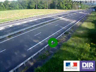 Webcam autoroute sur l'A77 à hauteur de Pouilly-sur-Loire en direction de Nevers