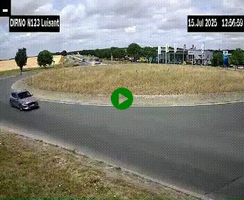 Webcam en périphérie de Chartres sur la N123, à hauteur de Luisant. Vue orientée vers Chartres