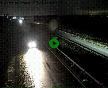 Webcam à hauteur de Vert-en-Drouais sur la N12, en périphérie de Dreux. Vue orientée vers Alençon