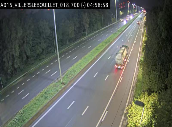 Webcam autoroute Belgique - Villers-le-Bouillet - E42 direction Liège - BK 18.7