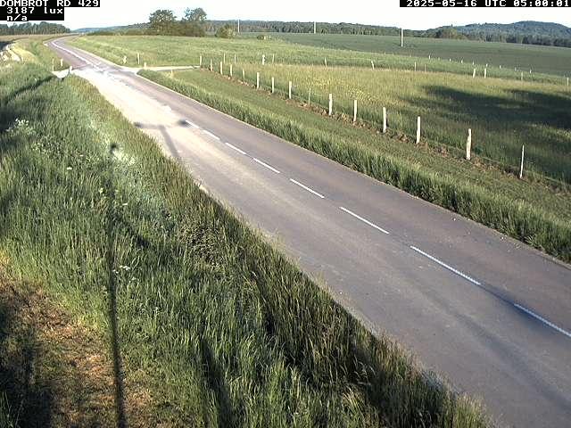 Webcam à Dombrot-le-Sec dans le département des Vosges sur la D429 à 407 mètres d'altitude