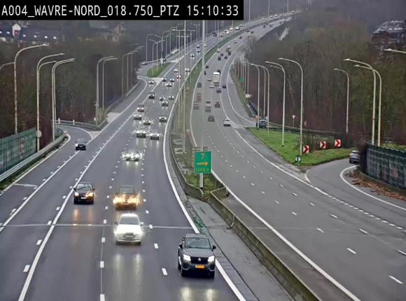 Webcam traffic E411(A4) - BK 18.7 - Bierges (Wavre Nord)