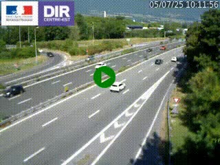 Caméra routière à hauteur de la sortie 15 Chambéry-centre au PK 4,103 en direction d'Albertville
