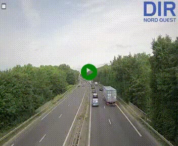 Webcam sur le périphérique de Caen (N814) à l'est de la ville, à Mondeville hauteur de la sortie 2, Presqu'île-Rives de l'Orne, au bout de l'autoroute A13