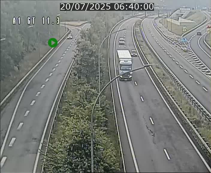 Traffic live webcam Luxembourg Senningerberg - A1 direction Allemagne - BK 11.3