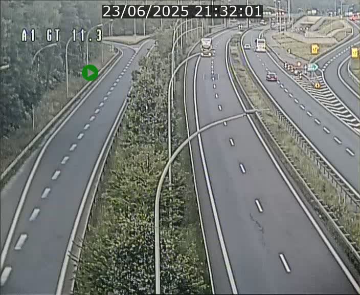Traffic live webcam Luxembourg Senningerberg - A1 direction Allemagne - BK 11.3